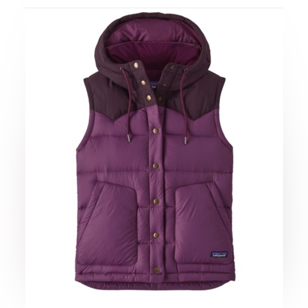 Patagonia Bivy Women’s Hooded Down Vest Size Large